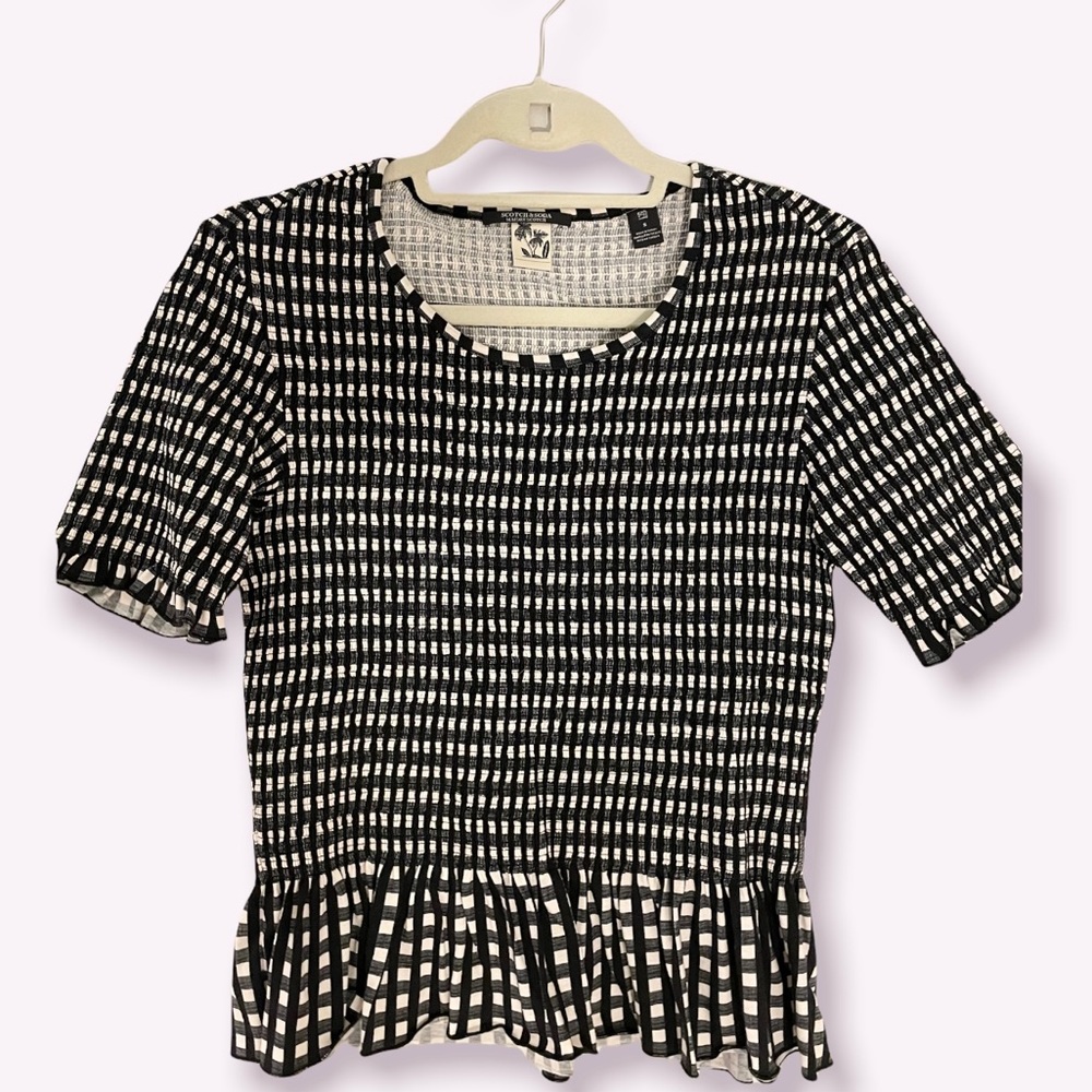 Scotch & Soda smocked tee